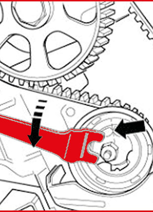 KS TOOLS Motoreinstell-Werkzeug-Satz für VAG, 21-tlg ( 400.2225 )