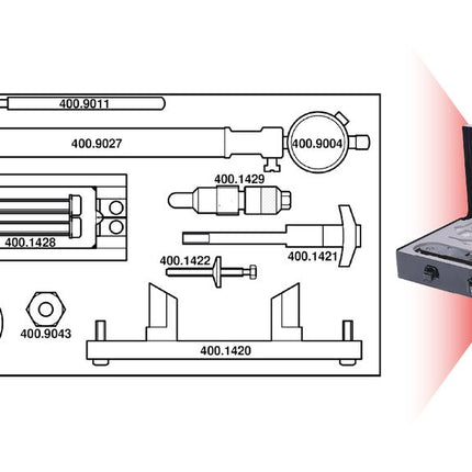KS TOOLS Serie di utensili per messa in fase motore per VAG, 23 pz ( 400.2300 )