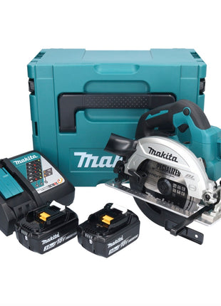 Makita DHS 661 RFJ Akku Handkreissäge 18 V 165 mm Brushless + 2x Akku 3,0 Ah + Ladegerät + Makpac - Toolbrothers