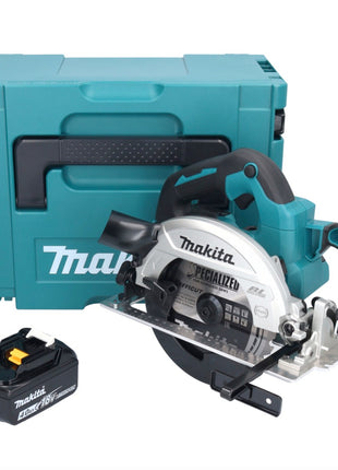 Makita DHS 661 M1J Akku Handkreissäge 18 V 165 mm Brushless + 1x Akku 4,0 Ah + Makpac - ohne Ladegerät - Toolbrothers