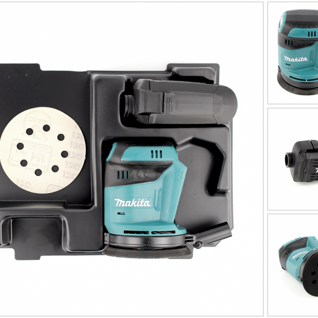 Makita DBO 180 ZE Akku Exzenterschleifer 18 V 125 mm + Einlage für Makpac - Toolbrothers