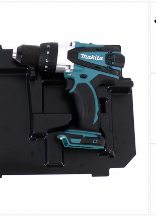 Makita DHP 458 ZE Akku Schlagbohrschrauber 18V 91Nm + Einlage für Makpac - Toolbrothers