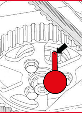 KS TOOLS Motoreinstell-Werkzeug-Satz für VAG, 7-tlg Universal ( 400.2700 )