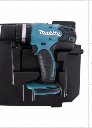 Makita DHP 453 ZE Perceuse-visseuse à percussion sans fil 18V 42Nm + Insert correspondant pour coffret Makpac