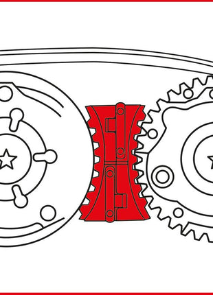 KS TOOLS Motoreinstell-Werkzeug-Satz für Alfa Romeo / Fiat / GM / Opel, 7-tlg ( 400.3050 ) - Toolbrothers