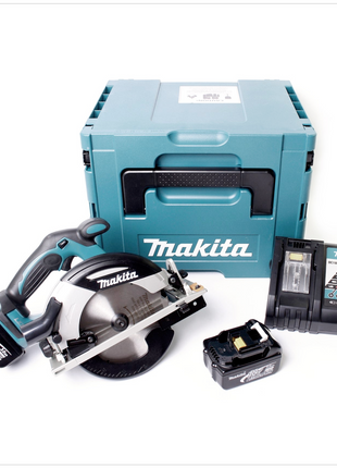 Makita DHS 630 RFJ 18 V 165 mm Akku Handkreissäge im Makpac mit 2x 3,0 Ah Akku + Ladegerät - Toolbrothers