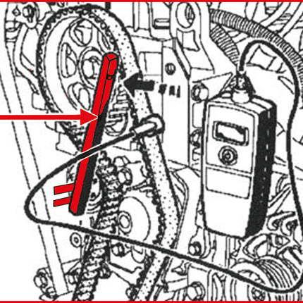 KS TOOLS Chiave rullo tendicinghia per Renault ( 400.9021 )