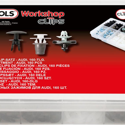 KS TOOLS Befestigungs-Clip-Satz für Audi, 160-tlg ( 420.0000 ) - Toolbrothers