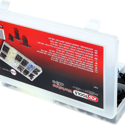 KS TOOLS Befestigungs-Clip-Satz für Fiat, 308-tlg ( 420.0910 ) - Toolbrothers