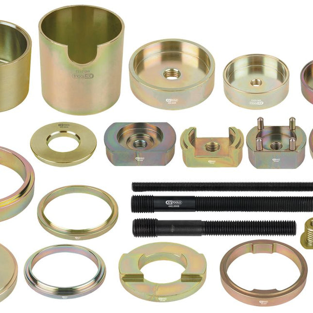 KS TOOLS Silentlagerwerkzeug-Satz, 21-tlg, für BMW Hinterachse ( 440.0255 ) - Toolbrothers