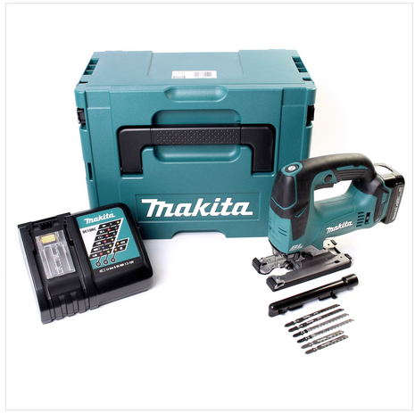 Makita DJV 142 RY1J Akku Pendelhubstichsäge 14,4V Brushless + 1x Akku 1,5Ah + Ladegerät + Makpac - Toolbrothers