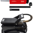 KS TOOLS Hydraulik-Einheit 32t, mit Luft-Hydraulik-Pumpe, 9-tlg ( 440.9996 ) - Toolbrothers