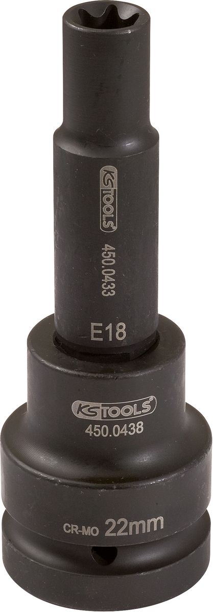 KS TOOLS 3/4" Torx-E-Kraft-Stecknuss, lang, E18 ( 450.0451 ) - Toolbrothers