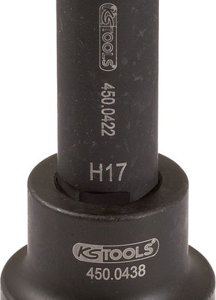 KS TOOLS 3/4" Kraft-Bit-Stecknuss Innensechskant lang, 24mm ( 450.0464 ) - Toolbrothers