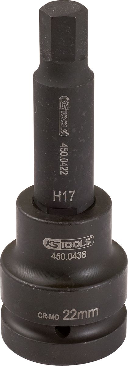 KS TOOLS 3/4" Kraft-Bit-Stecknuss Innensechskant lang, 24mm ( 450.0464 ) - Toolbrothers