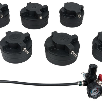 KS TOOLS LKW Turbolader-Ladeluft-System-Prüfkoffer-Satz, 7-tlg ( 460.2465 ) - Toolbrothers