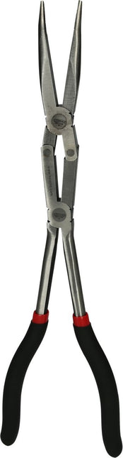 KS TOOLS Doppelgelenk-Flachrundzange, 45° gebogen, XL ( 500.7163 ) - Toolbrothers