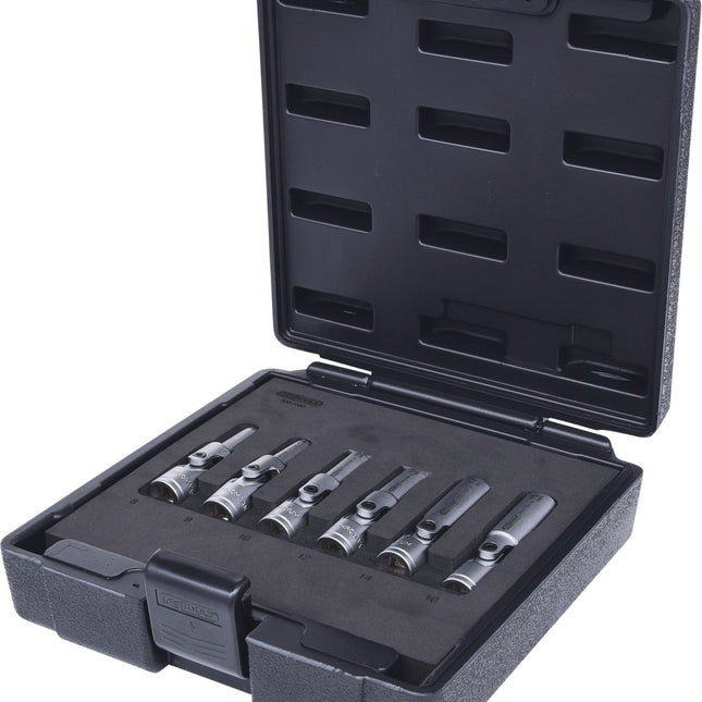 KS TOOLS 3/8" Glühkerzen-Gelenknuss-Satz, kurz, 6-tlg ( 500.7300 ) - Toolbrothers