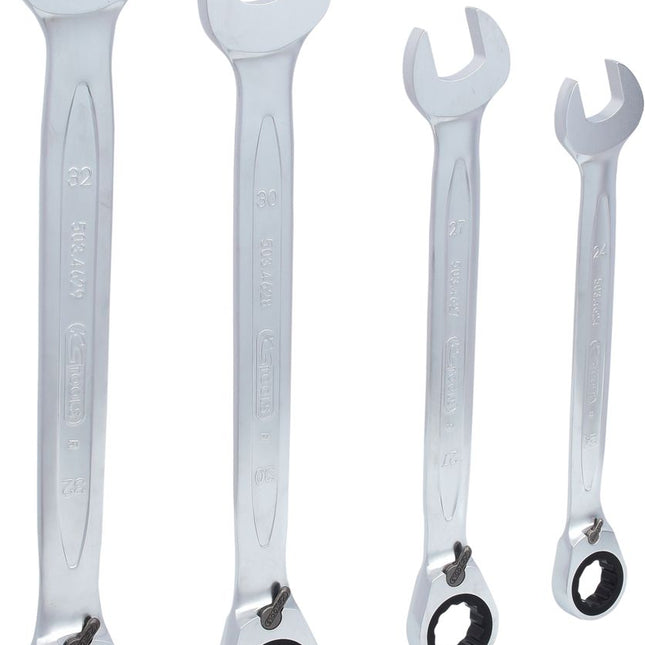 KS TOOLS GEARplus Ratschenringmaulschlüssel-Satz, umschaltbar, 4-tlg ( 503.4601 ) - Toolbrothers