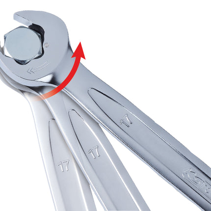 KS TOOLS DUO GEARplus Ringmaulschlüssel,Maul-Ratschenfunktion 16mm ( 503.5216 ) - Toolbrothers