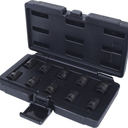 KS TOOLS 3/8" 12-kant-Kraft-Stecknuss-Satz, kurz, 10-tlg ( 515.0950 ) - Toolbrothers