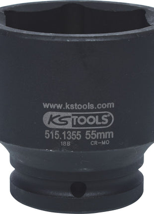 KS TOOLS 3/4" Sechskant-Kraft-Stecknuss, kurz, 55mm ( 515.1355 )