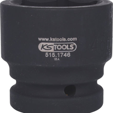 KS TOOLS 1' Bussola esagonale p.avvitatori ad impulsi,corta,46mm ( 515.1746 )