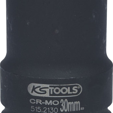 KS TOOLS 1" Sechskant-Kraft-Stecknuss, mittel lang, 30mm ( 515.2130 ) - Toolbrothers