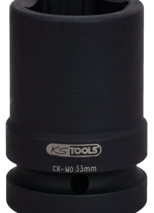 KS TOOLS 1" Sechskant-Kraft-Stecknuss, mittel lang, 33mm ( 515.2133 ) - Toolbrothers