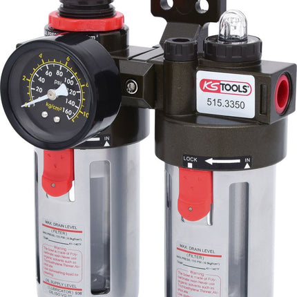 KS TOOLS 3/8" Druckluft-Wartungseinheit, 0,5-12bar ( 515.3350 ) - Toolbrothers