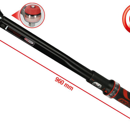 KS TOOLS 3/4'Chiave dinamometrica c.testa a cricco a quadro scorrevole ERGOprec,110-550Nm ( 516.1490 )