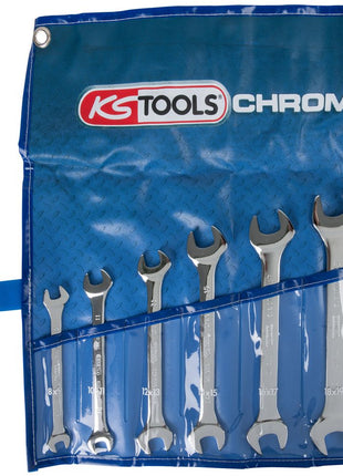 KS TOOLS CHROMEplus Doppel-Maulschlüssel-Satz, 7-tlg ( 518.0747 ) - Toolbrothers