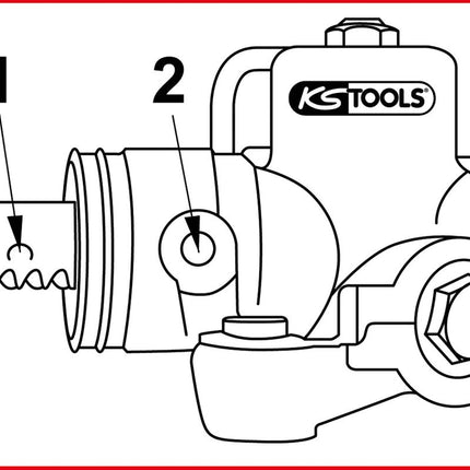 KS TOOLS Arretierschrauben-Satz zur Zahnstangen-Mittelstellung, 3-tlg ( 700.1690 ) - Toolbrothers