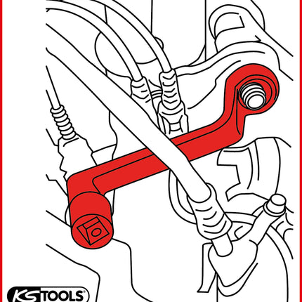 KS TOOLS 1/2" Sturzeinstellschlüssel, 21 mm ( 700.2375 ) - Toolbrothers