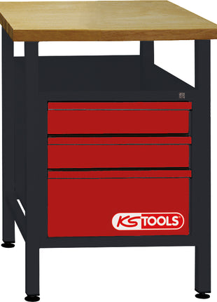 KS TOOLS Werkbank mit 3 Schubladen, H840xB600xT600mm  ( 865.0010 )