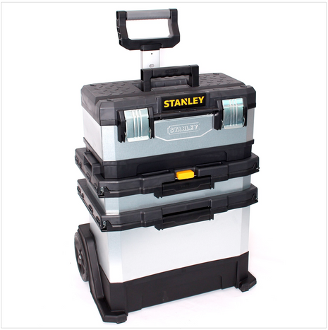 Stanley Werkzeugbox mit integrierter Schublade - rollende Werkstatt (Galvanisiert) 1-95-833 - Toolbrothers