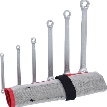 KS TOOLS Torx-E-Doppel-Ringschlüssel-Satz, 6-tlg ( 911.0370 ) - Toolbrothers