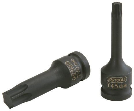 KS TOOLS 1/2" Kraft-Bit-Stecknuss Torx, lang, T80 ( 911.0922 ) - Toolbrothers