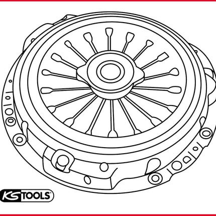 KS TOOLS Demontagedorn für Ausrücklager ( 911.2445 )