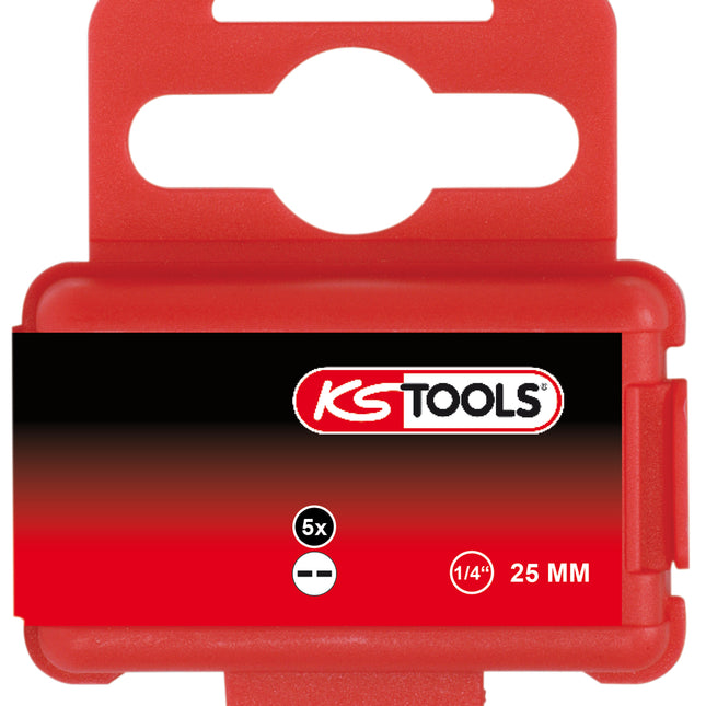 KS TOOLS 1/4" Bit Spanner, 25mm, 6mm, 5er Pack ( 911.2914 ) - Toolbrothers