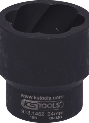 KS TOOLS 1/2" Spiral-Profil-Kraft-Stecknuss, 24mm ( 913.1462 ) - Toolbrothers