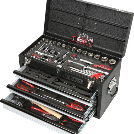 KS TOOLS 1/4"+1/2" CHROMEplus Universal-Werkzeug-Satz, 99-tlg GEAR ( 918.0100 ) - Toolbrothers