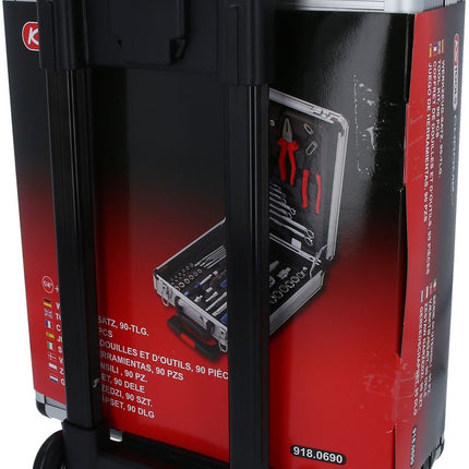 KS TOOLS 1/4"+1/2" CHROMEplus Werkzeug-Satz, 90-tlg ( 918.0690 ) - Toolbrothers