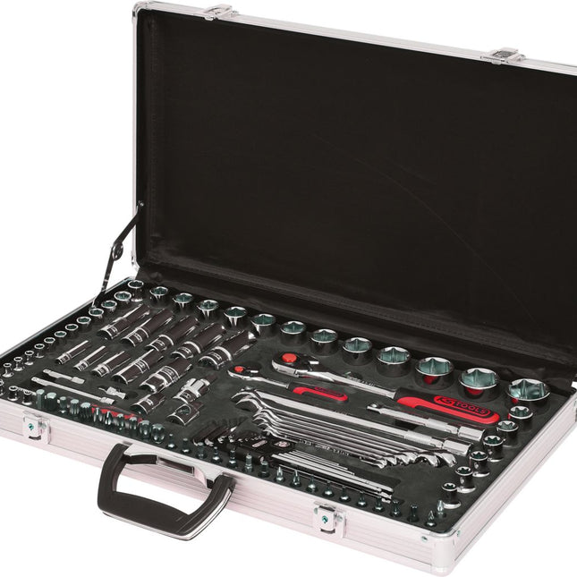 KS TOOLS 1/4"+1/2" CHROMEplus Steckschlüssel-Satz, 102-tlg ( 918.0702 ) - Toolbrothers