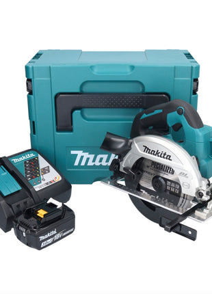 Makita DHS 661 RF1JU Akku Handkreissäge 18 V 165 mm Brushless + 1x Akku 3,0 Ah + Ladegerät + Makpac - Toolbrothers