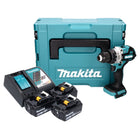 Makita DDF 486 RT3J Akku Bohrschrauber 18 V 130 Nm Brushless + 3x Akku 5,0 Ah + Ladegerät + Makpac