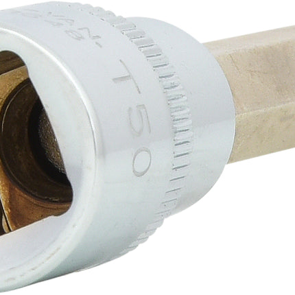 KS TOOLS 1/2" CHROMEplus Bit-Stecknuss Torx, lang, T50 ( 918.1648 ) - Toolbrothers