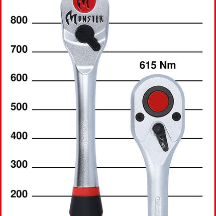 KS TOOLS 1/2" Monster Umschaltknarre, 100 Zahn ( 935.1290 ) - Toolbrothers