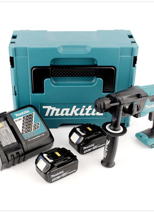 Makita DHR 165 RMJ 18 V Akku Bohrhammer im Makpac mit 2 x 4 Ah Akku, Ladegerät - Toolbrothers