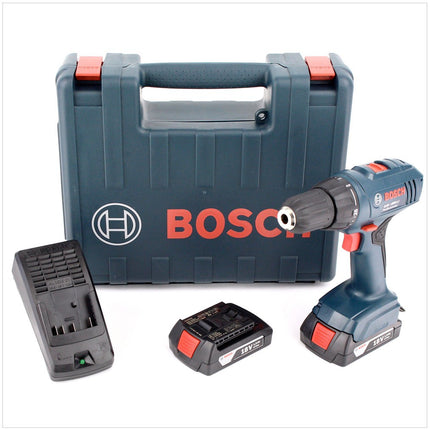 Bosch GSR 1800-Li 18 V Akku Bohrschrauber im Koffer mit 2 x 1,5 Ah Akku, Ladegerät - Toolbrothers